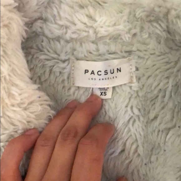 Pacsun Black Jean Jacket with fur collar - Picture 2 of 4